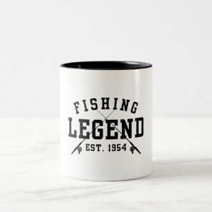 Fishing Legend Established 1954 Two-Tone Coffee Mug