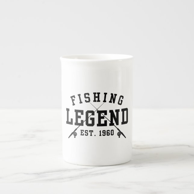 Fishing Legend Established 1960 Bone China Mug (Front)