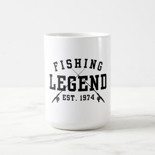Fishing Legend Established 1974 Coffee Mug