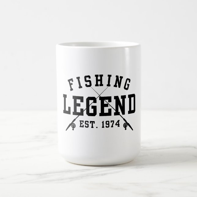 Fishing Legend Established 1974 Coffee Mug (Center)