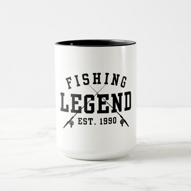 Fishing Legend Established 1990 Mug (Center)