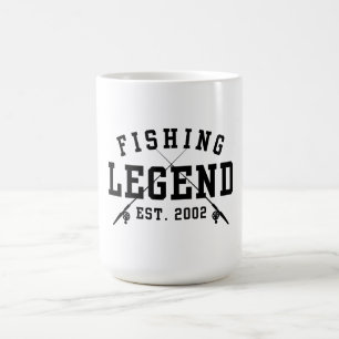Fishing Legend Established 2002 Coffee Mug