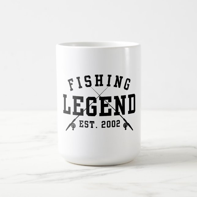 Fishing Legend Established 2002 Coffee Mug (Center)
