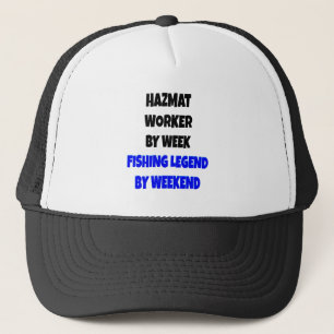 Fishing Legend Hazmat Worker Trucker Hat