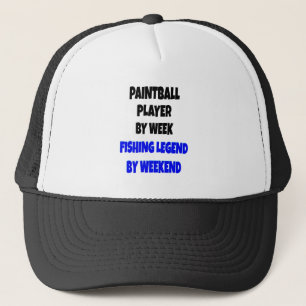 Fishing Legend Paintball Player Trucker Hat