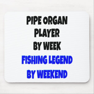 Fishing Legend Pipe Organ Player Mouse Pad