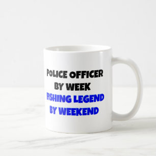 Fishing Legend Police Officer Coffee Mug