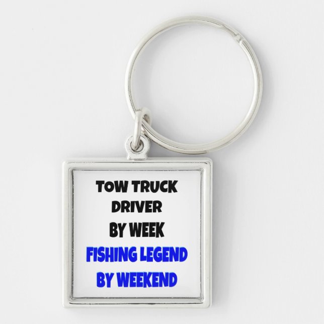Fishing Legend Tow Truck Driver Key Ring (Front)