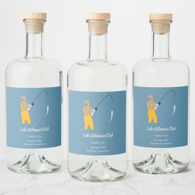 Fishing Liquor Bottle Label (Bottles)