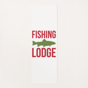 Fishing Lodge Fishing Yoga Mat