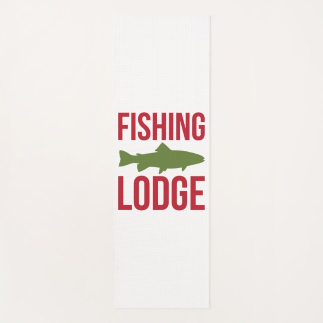 Fishing Lodge Fishing Yoga Mat (Front)