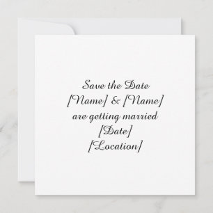 Fishing Lover wedding with rod and flowers Save The Date