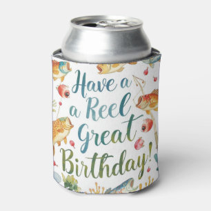Fishing Lovers Birthday themed Can Cooler