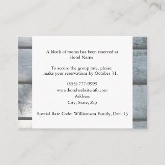 Fishing Lovers Hotel Accommodation Enclosure Cards