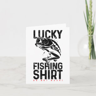 Fishing Lucky Charm Fisherman Funny Gift Card