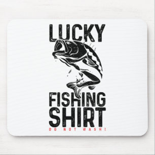 Fishing Lucky Charm Fisherman Funny Gift Mouse Pad