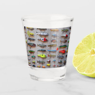 Fishing Lures Gone Fishing Gifts for Fishermen Shot Glass