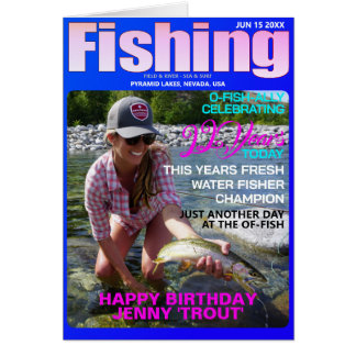Fishing Mag Parody Bday-Upload Photo-Message-Woman