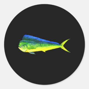 Fishing Mahi Fish Mahi Mahi Fishing Lover Classic Round Sticker