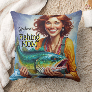 Fishing Mum Cushion