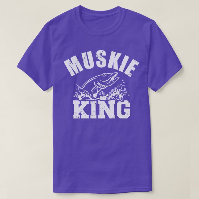 Fishing Muskie king T-Shirt (Design Front)