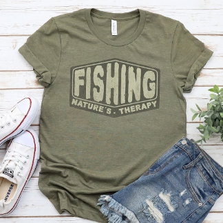 Fishing Nature's Therapy - fishing lovers T-Shirt