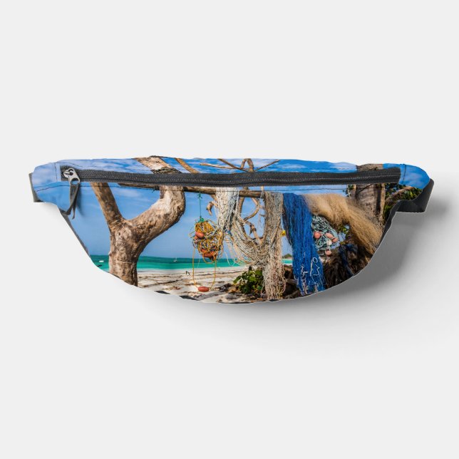 Fishing nets drying on the beach bum bags (Lay Down)