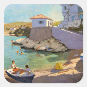 Fishing Nets Samos 2005 Square Sticker
