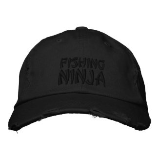 FISHING, NINJA EMBROIDERED HAT