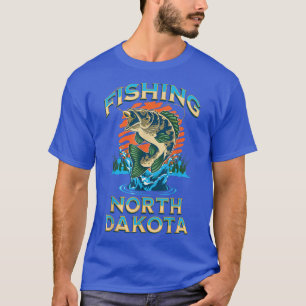 Fishing North Dakota Outdoors Nature Wildlife Adve T-Shirt