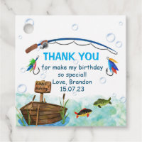 Fishing o-fish-ally little fisherman birthday favo