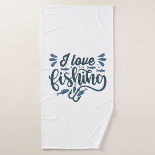 Fishing on fishing boat as fisherman bath towel