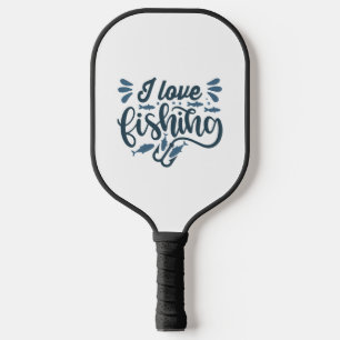 Fishing on fishing boat as fisherman pickleball paddle