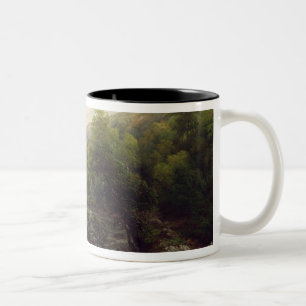 Fishing on the Dee, 1861 (oil on canvas) Two-Tone Coffee Mug