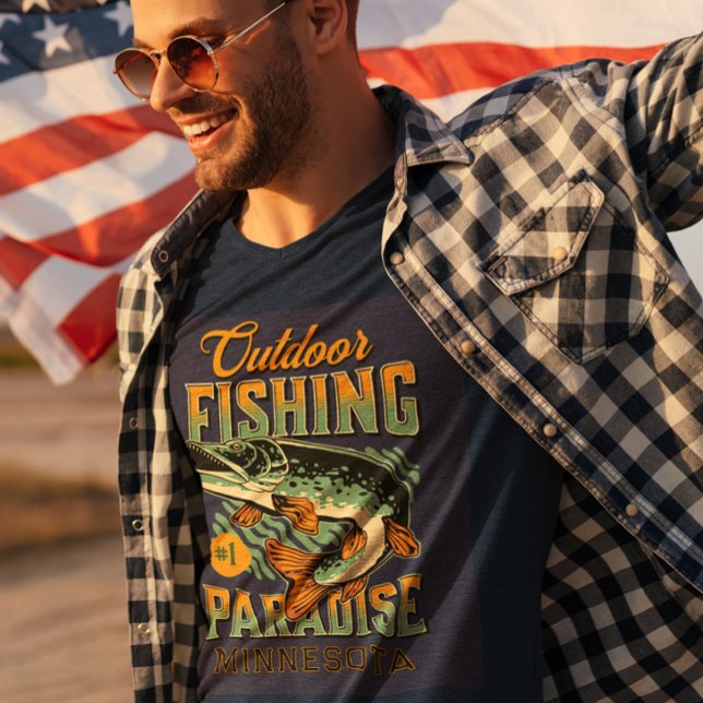 Fishing Paradise with Pike T-Shirt (Creator Uploaded)