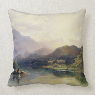 Fishing Party at Loch Achray, with a View of Ben V Cushion