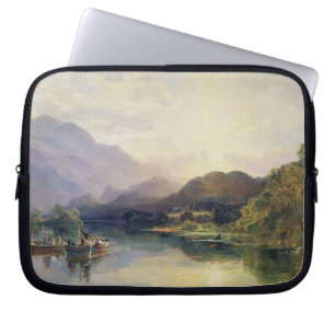 Fishing Party at Loch Achray, with a View of Ben V Laptop Sleeve