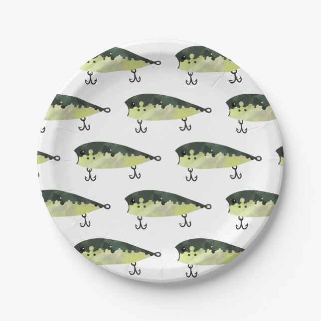 Fishing Party Paper plates (Front)