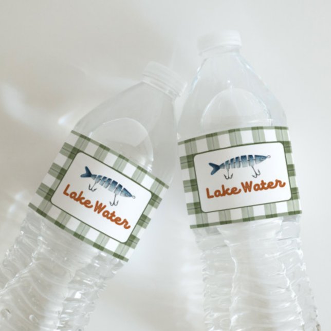 Fishing Party Water Bottle Labels (Creator Uploaded)