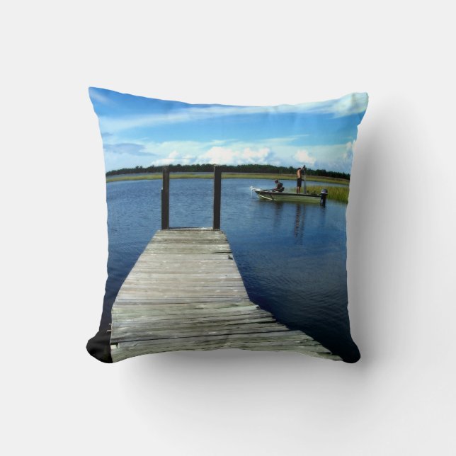Fishing Pictures Cushion (Front)