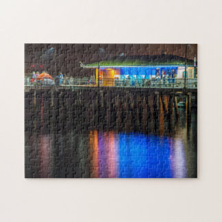 Fishing pier and glassy waters  jigsaw puzzle