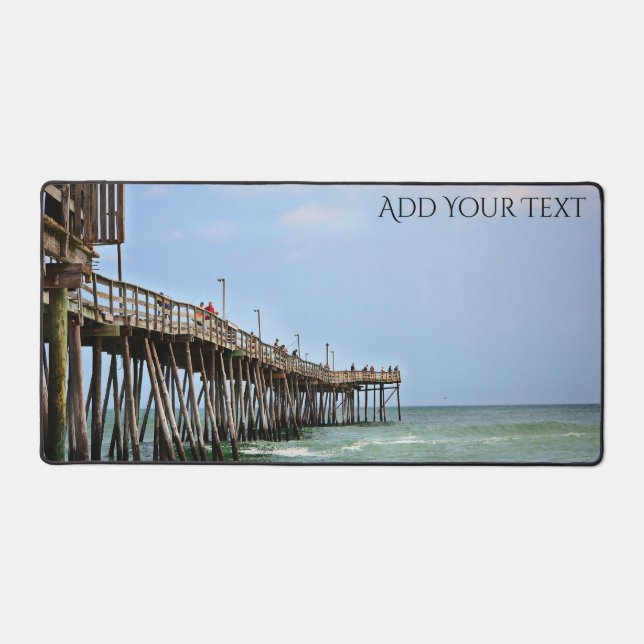 Fishing Pier by Shirley Taylor Desk Mat (Front)