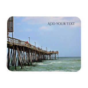 Fishing Pier by Shirley Taylor Magnet