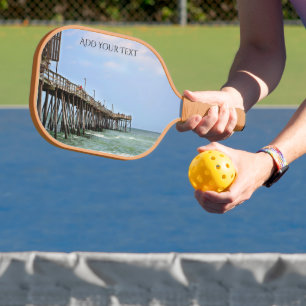 Fishing Pier by Shirley Taylor Pickleball Paddle
