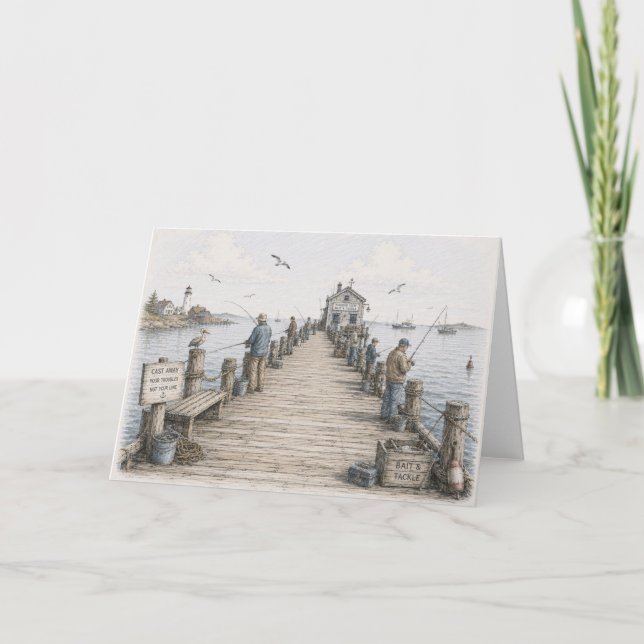 Fishing Pier Card (Front)