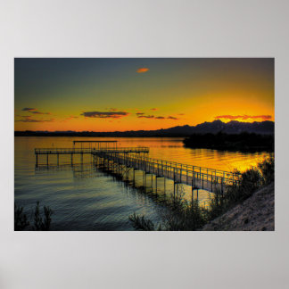 Fishing Pier Mesquite Bay South Poster