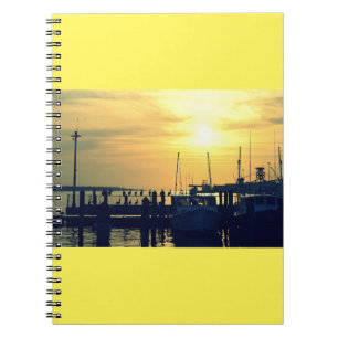 Fishing Pier Spiral Notebook