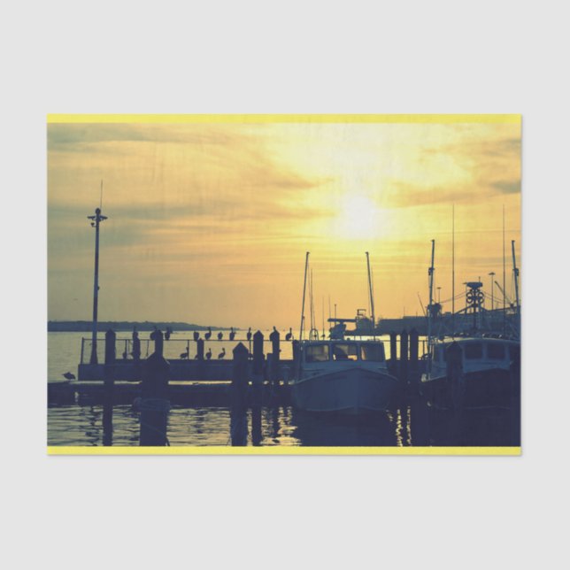 Fishing Pier Tissue Paper (Front)