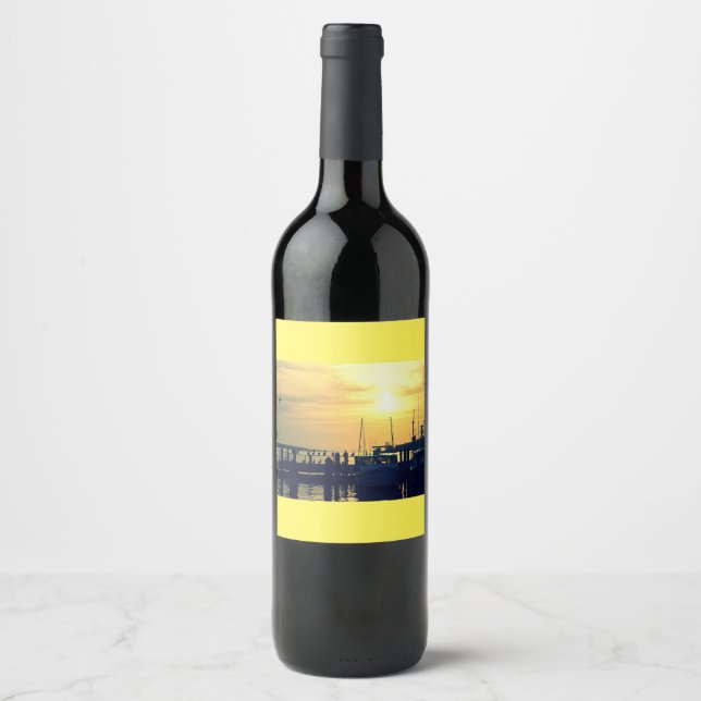 Fishing Pier Wine Label (Front)
