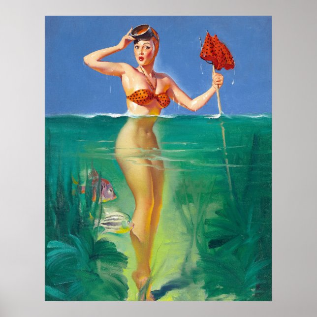 Fishing Pin Up Poster (Front)